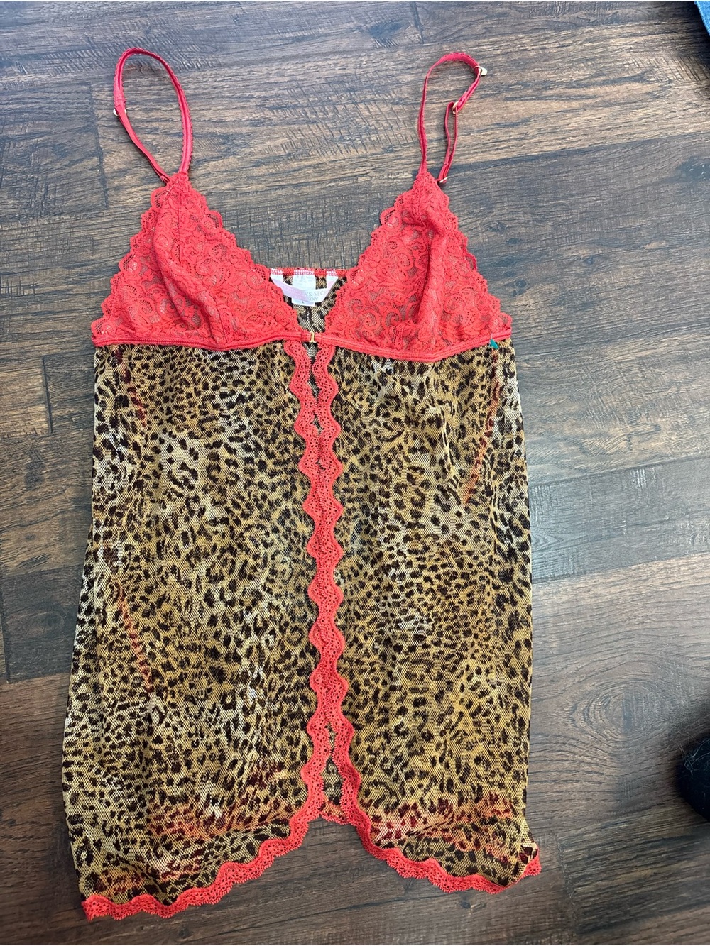 Victoria’s Secret Very Sexy Line Leopard Print Slip top Lingerie